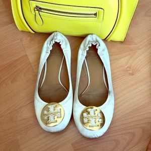 Tory Burch Reva flats cream